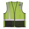 Ergodyne GloWear 8210Z Hi-Vis Class 2 Mesh Vest, Large to X-Large, Lime 23015